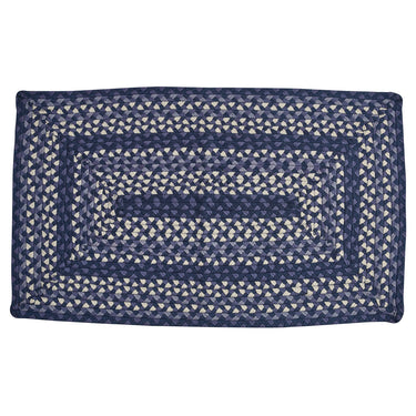 Bluestone Braided Rectangular Rug 27